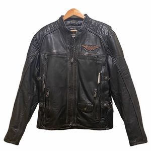 Harley-Davidson Distressed Black Leather Jacket